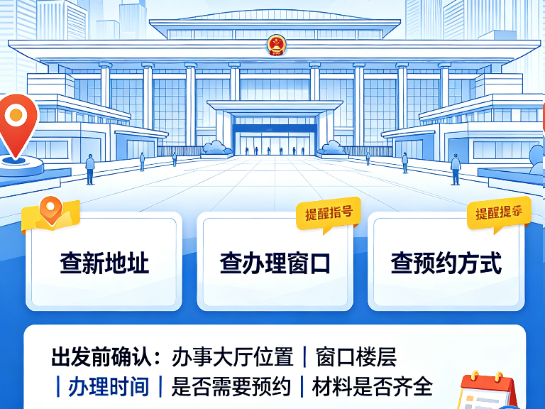 多地政务服务中心窗口搬迁调整公告汇总：办事前先确认新址，别跑空